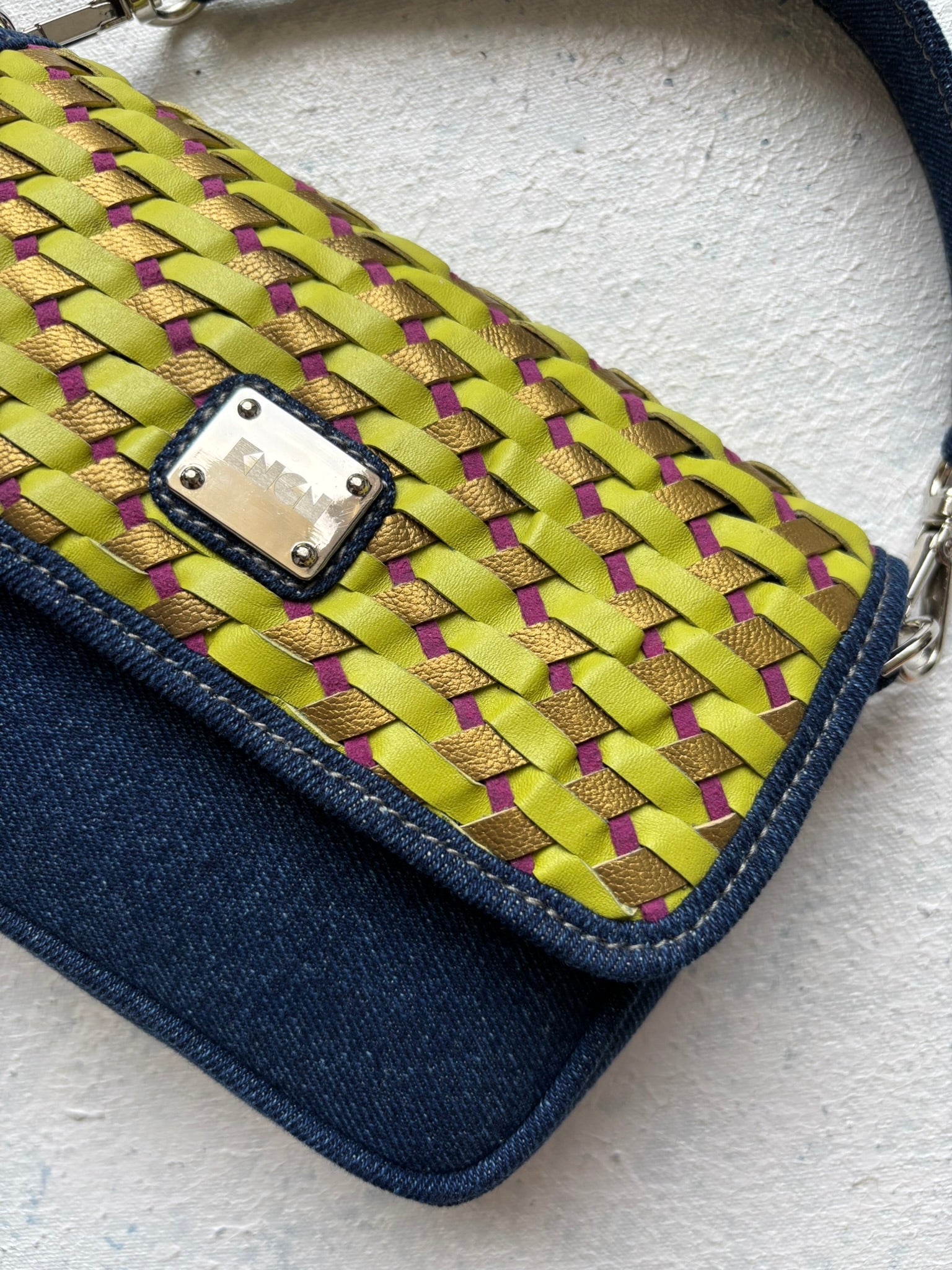Denim Pixel Bag