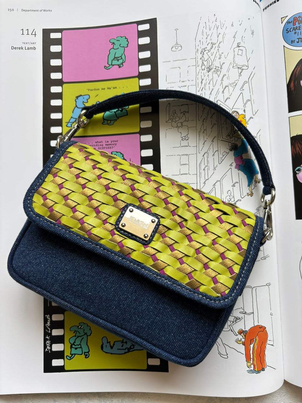 Denim Pixel Bag