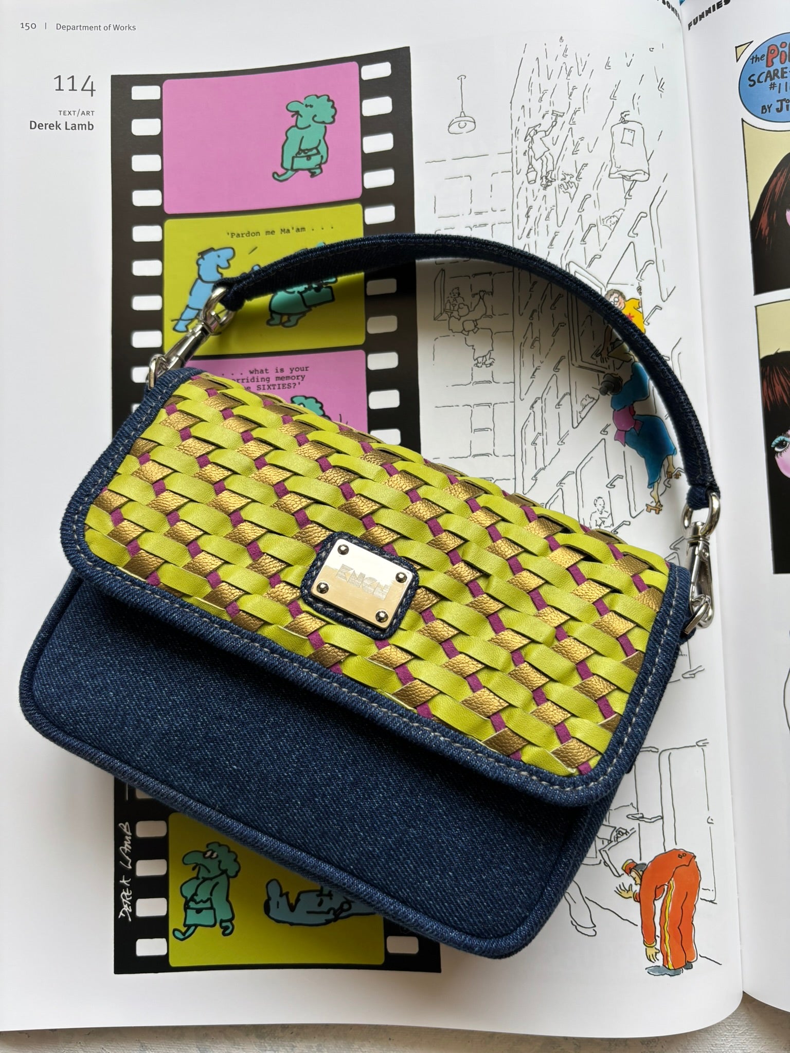 Denim Pixel Bag