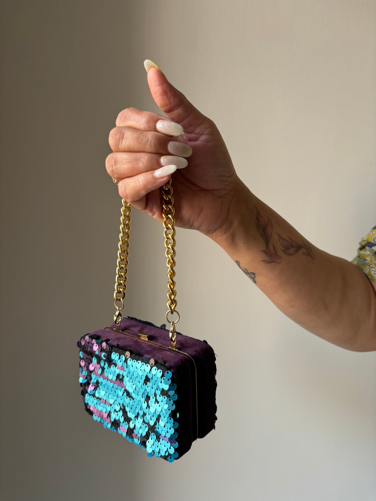 Gala Box Clutch - Cool Tones