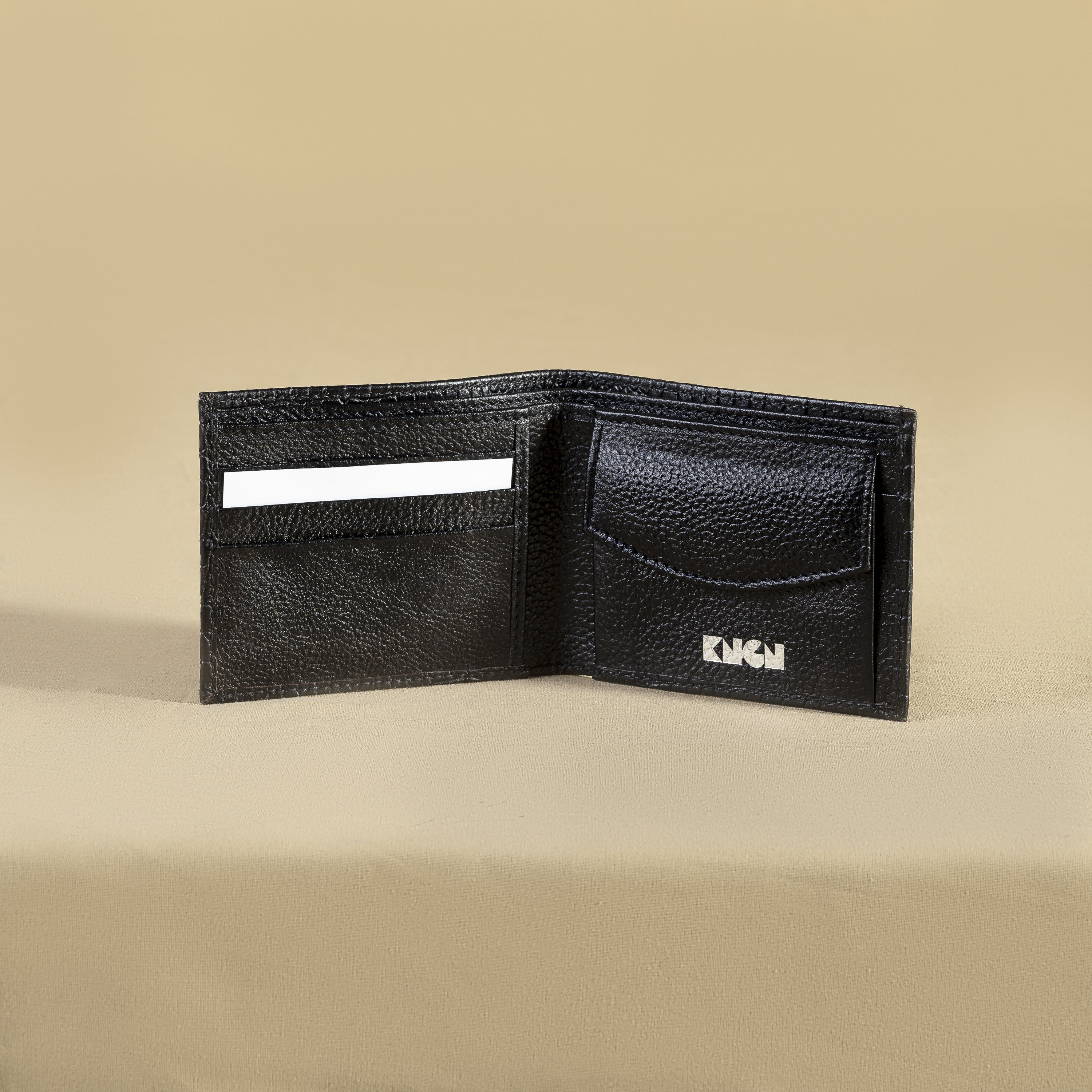 Black Croco Classic Wallet with coin pocket