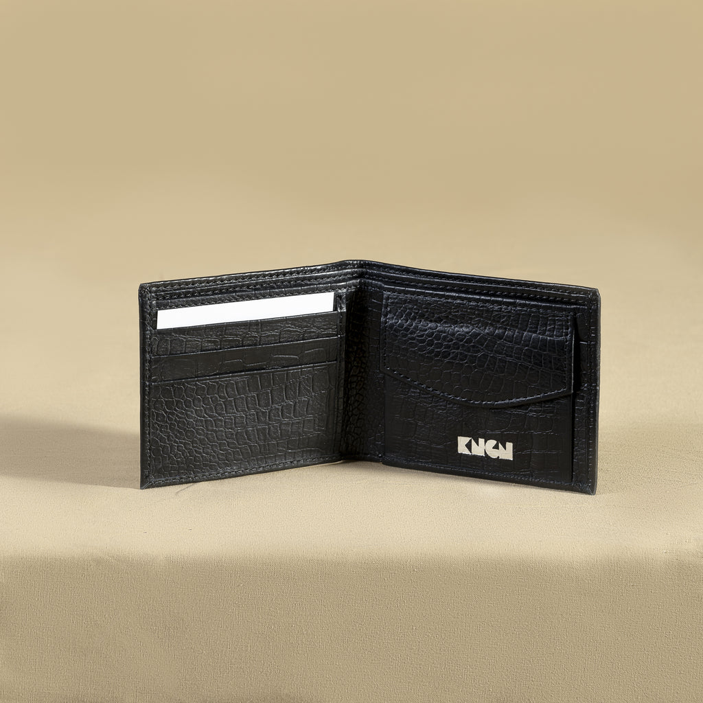 Black Vintage Classic Wallet with coin pocket