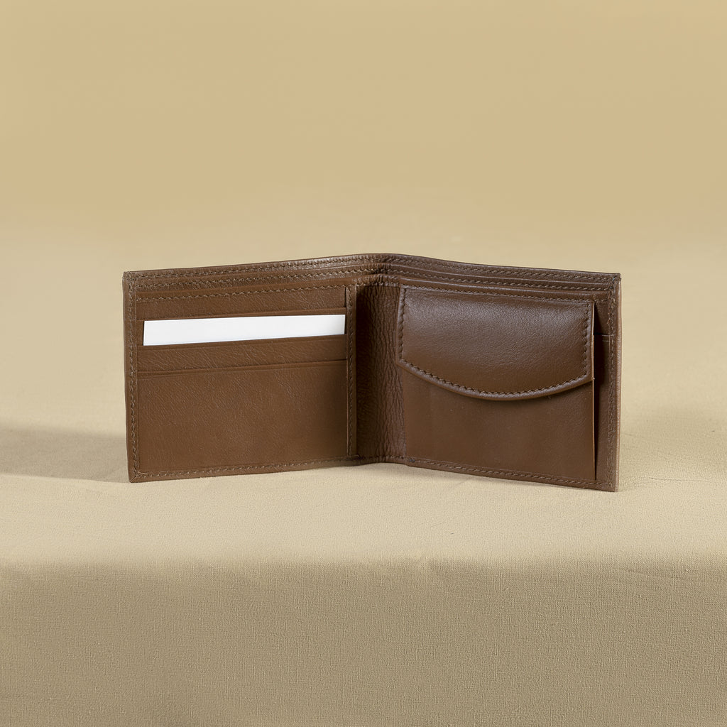 Brown Classic Wallet with coin pocket