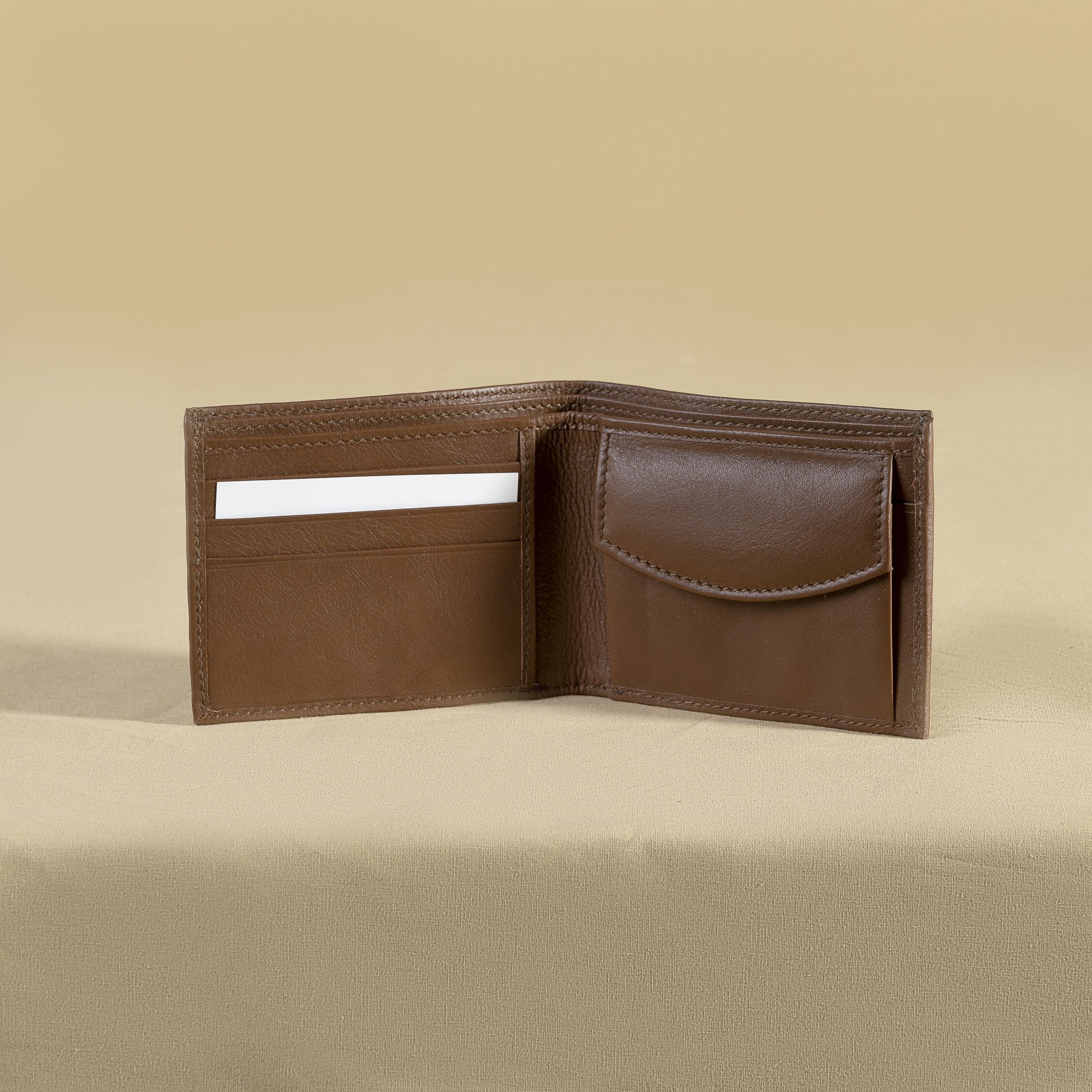 Brown Classic Wallet with coin pocket