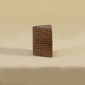 Brown Croco Mini Wallet