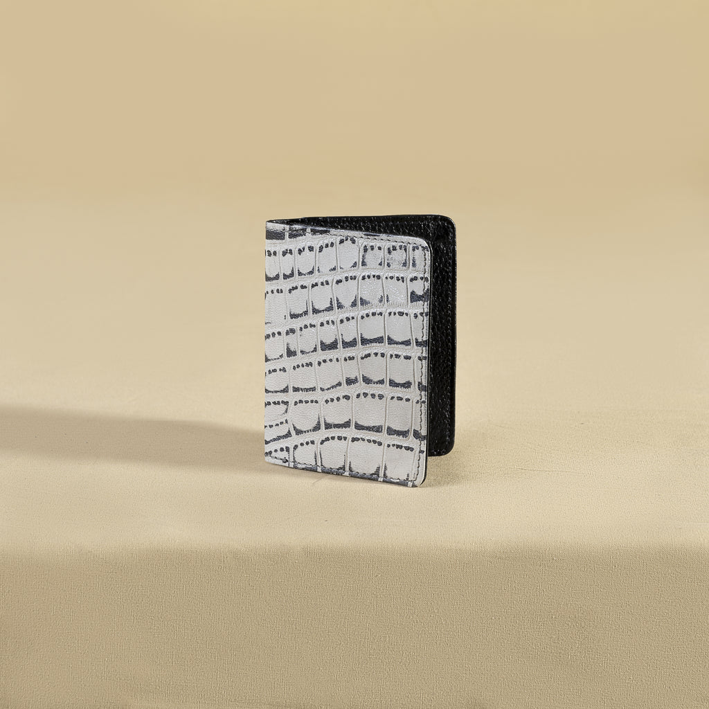 Croco Monochrome Mini Wallet