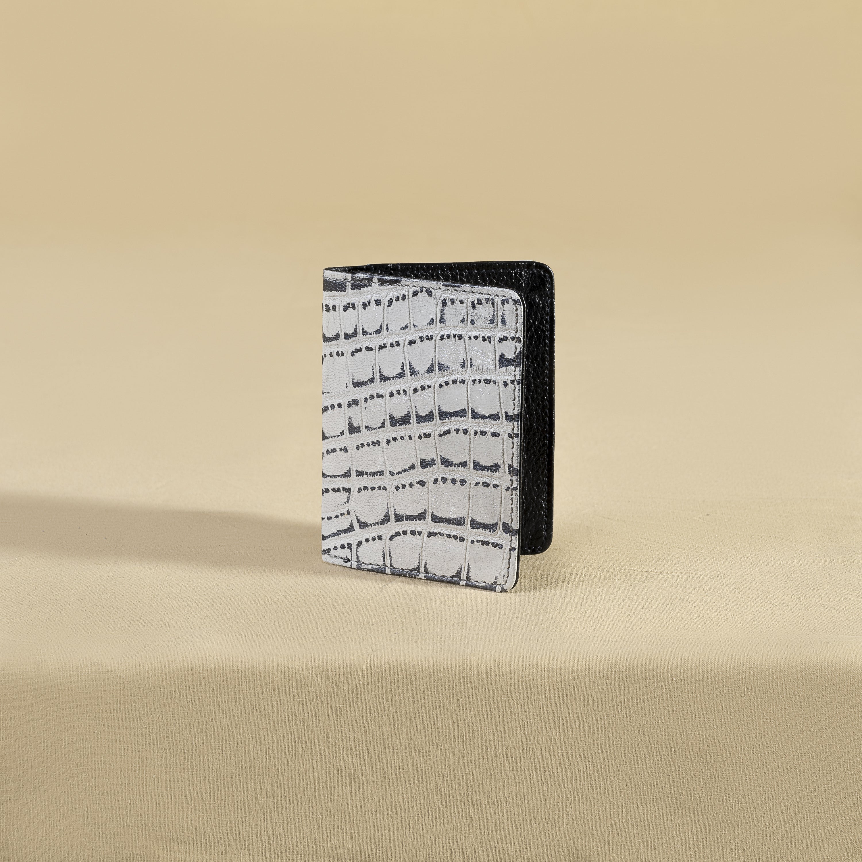 Croco Monochrome Mini Wallet