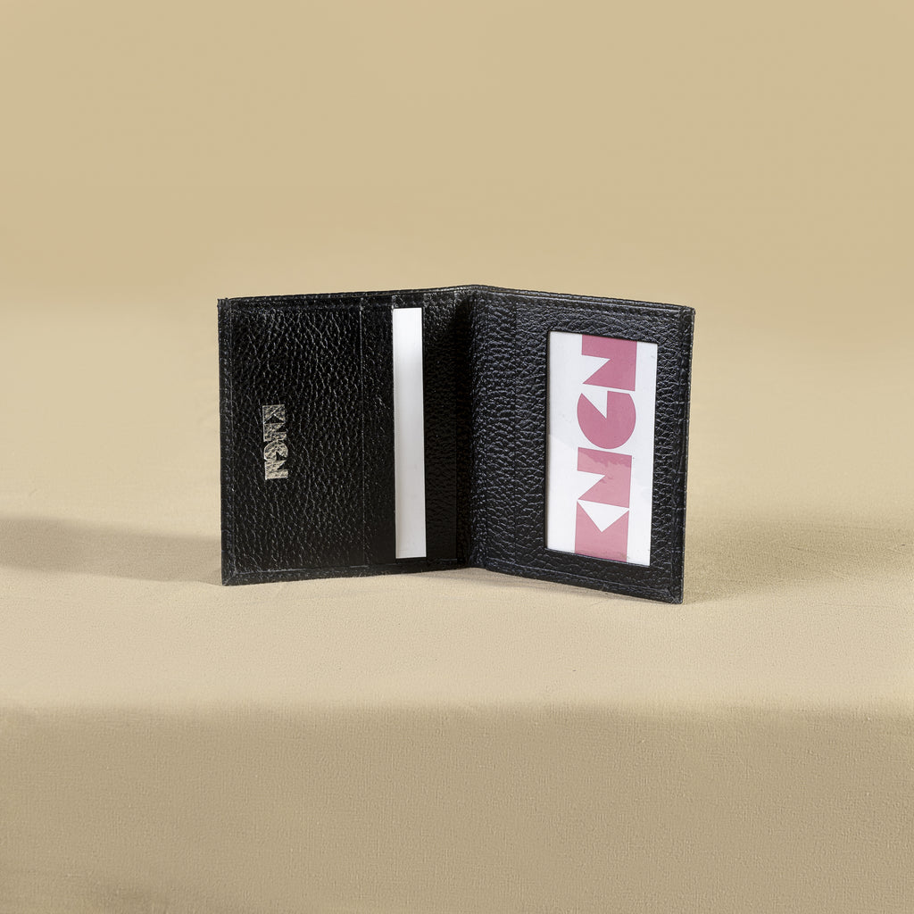 Black Croco Vintage Thin Wallet