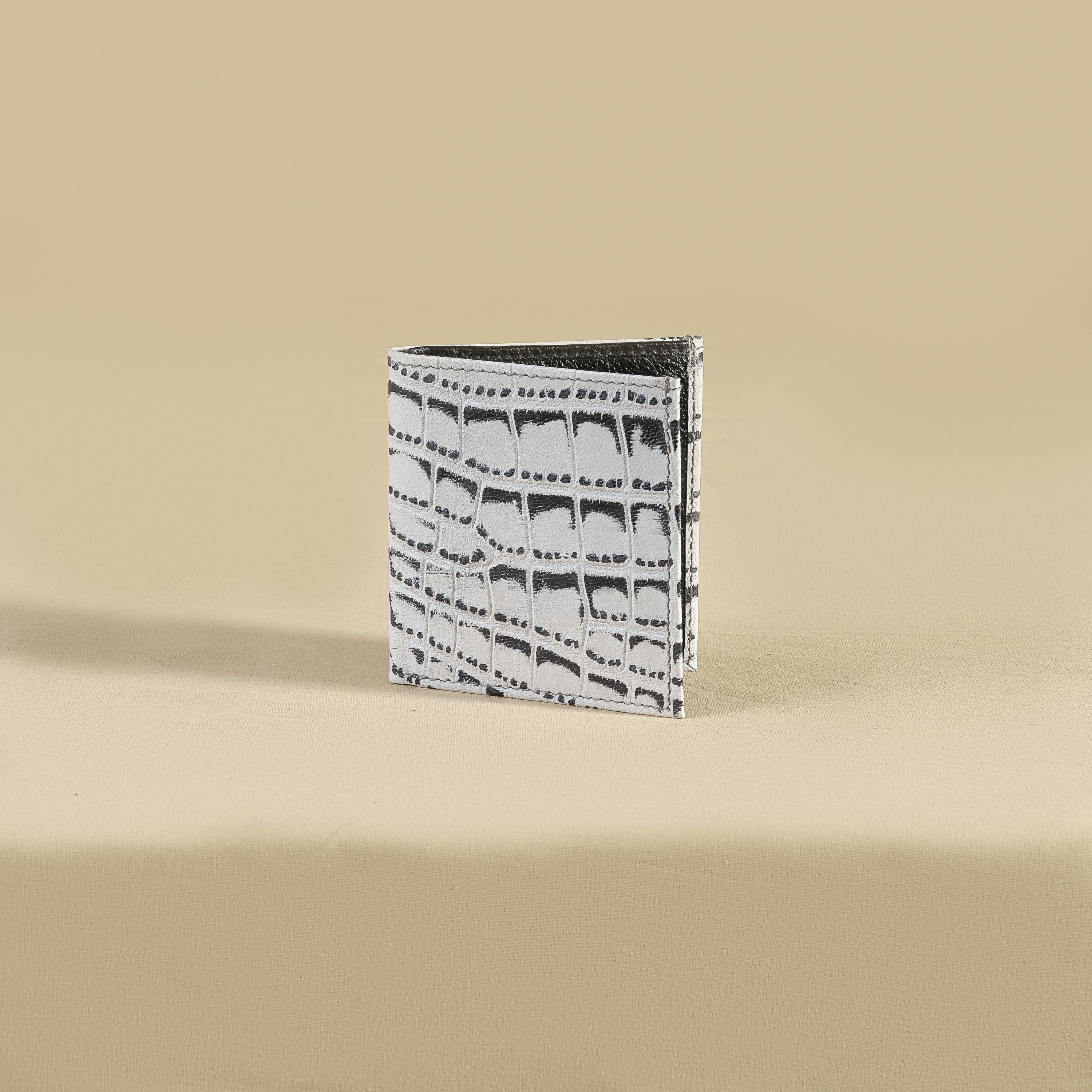 Monochrome Croco Thin Wallet