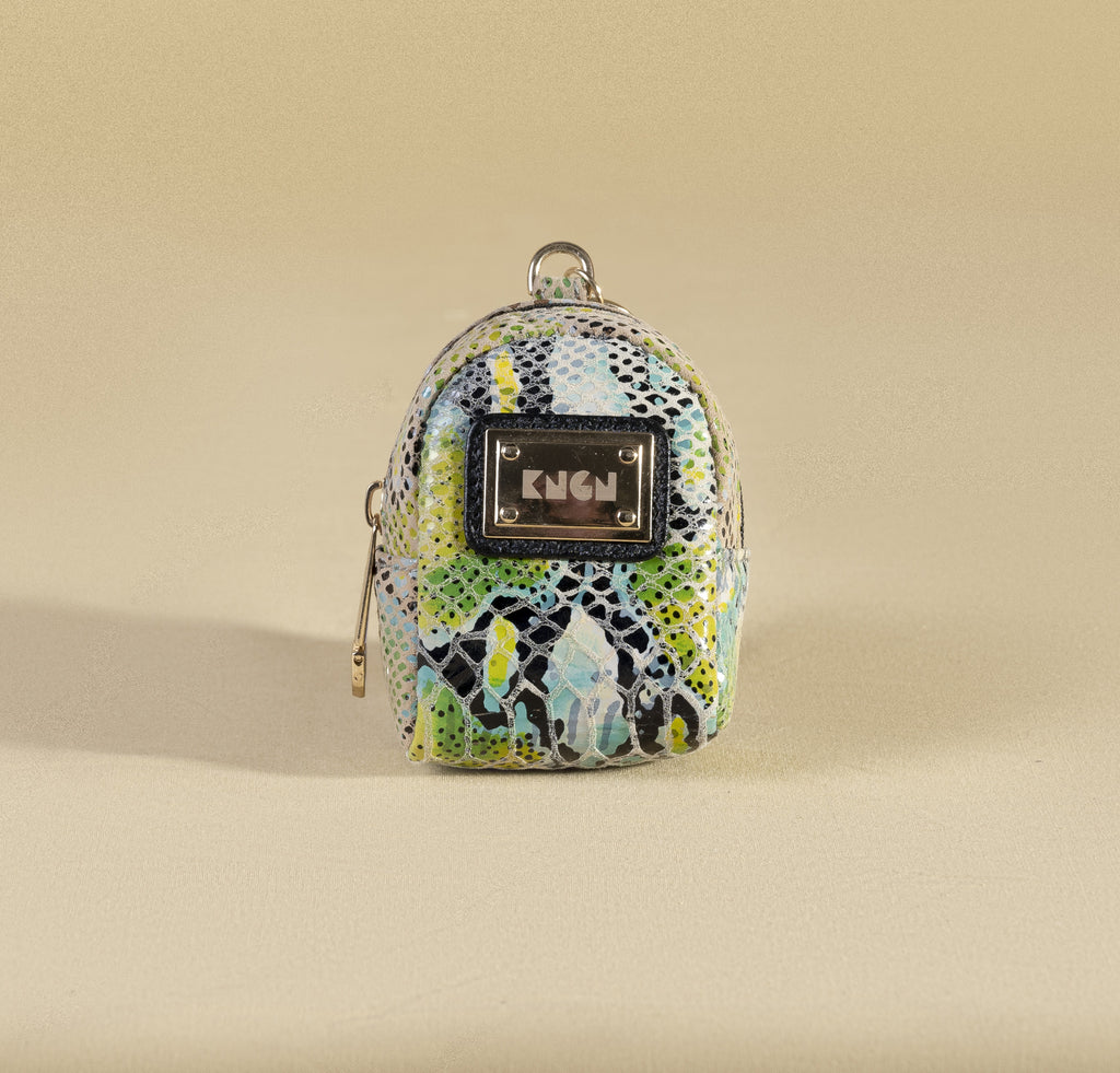 Neon Green Ear pods Pouch + Carabiner