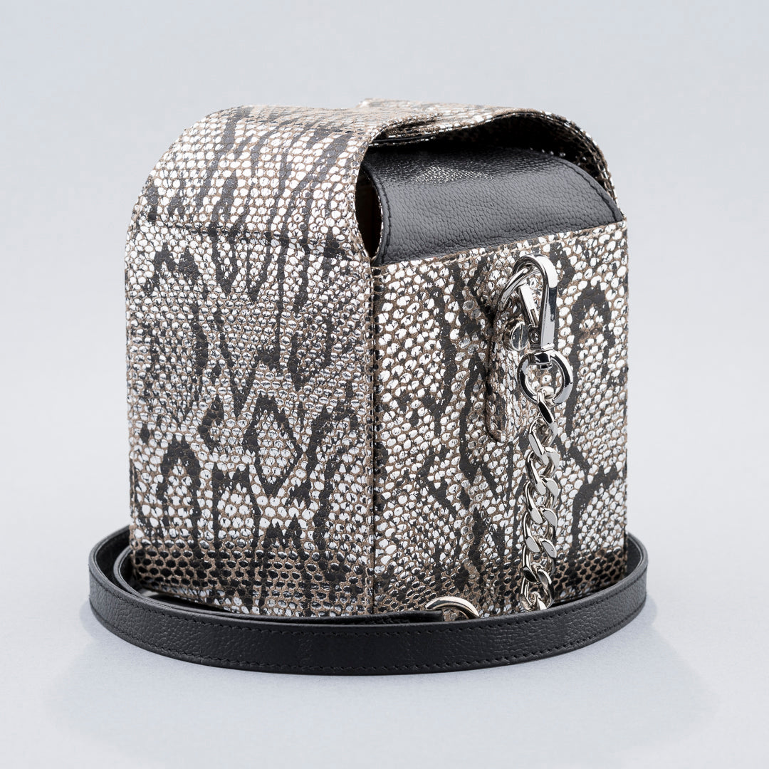 Juicebox Sling Bag (Silver and Black)