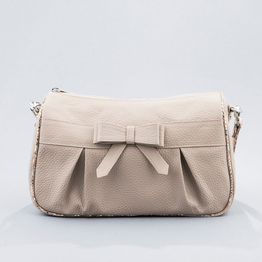 Beige Bow Bag