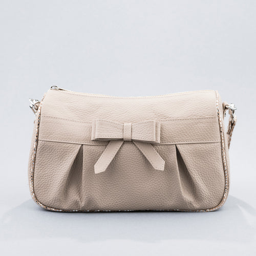 Beige Bow Bag