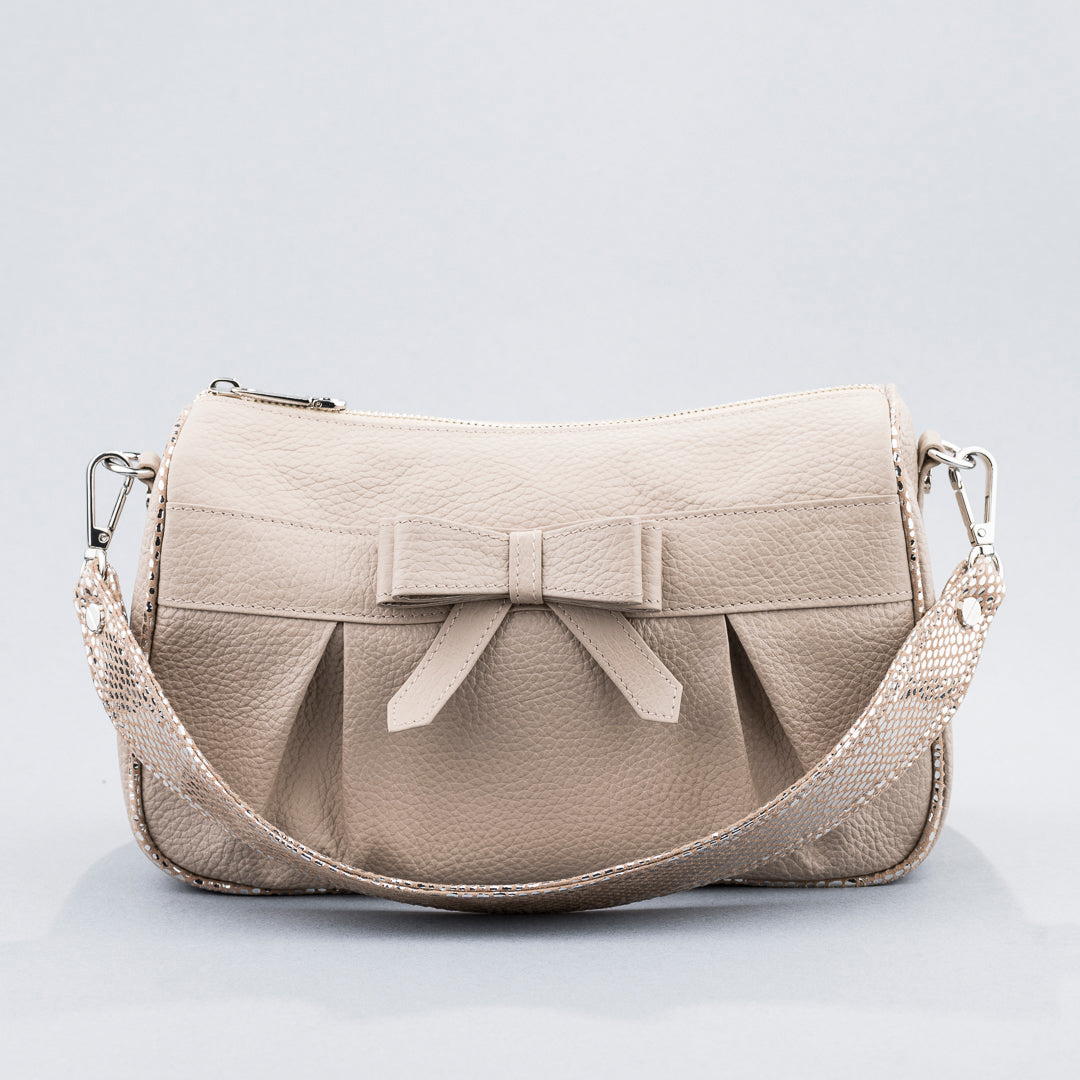 Beige Bow Bag
