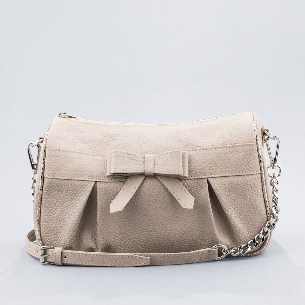 Beige Bow Bag