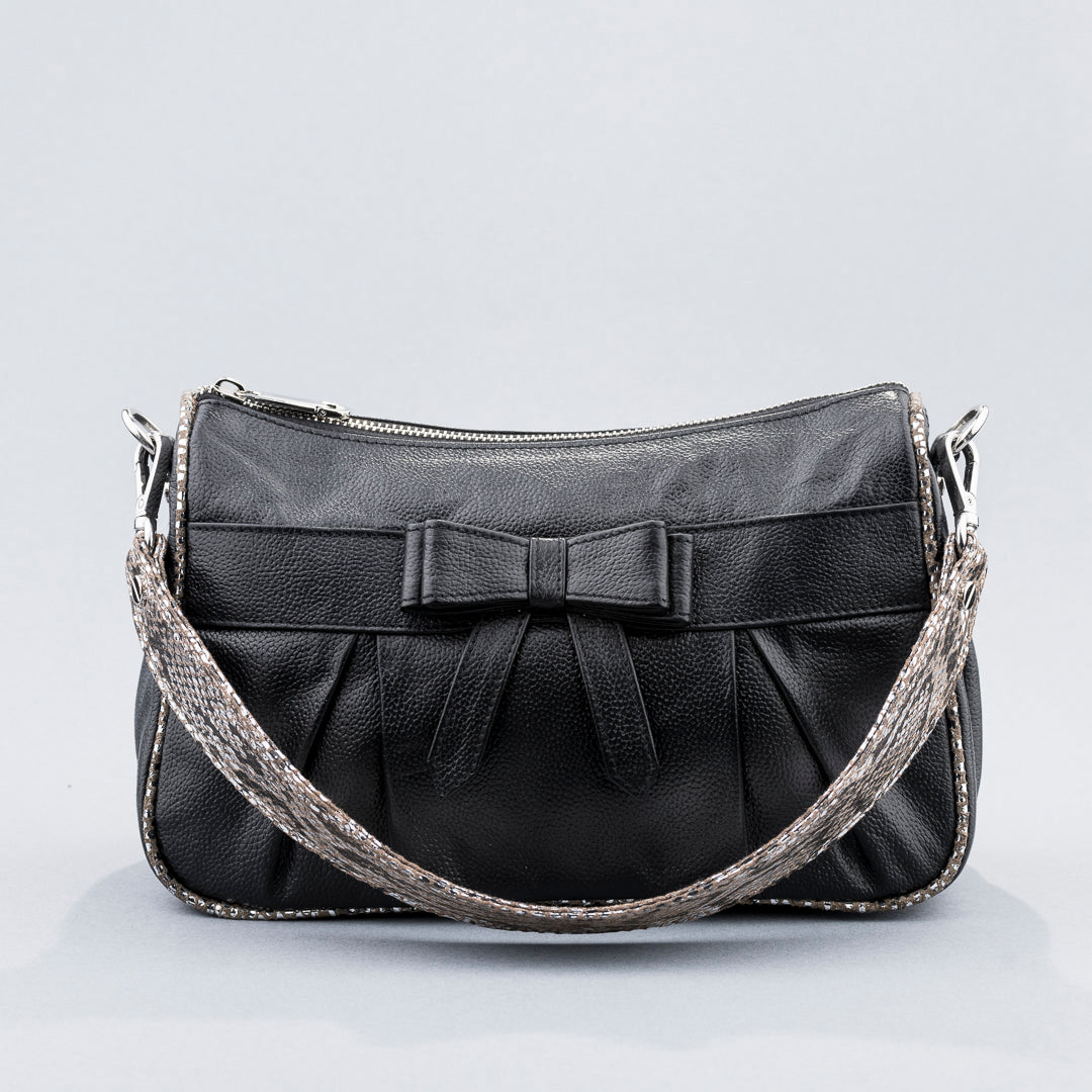 Bow Bag Shoulder and Cross Body (Black)