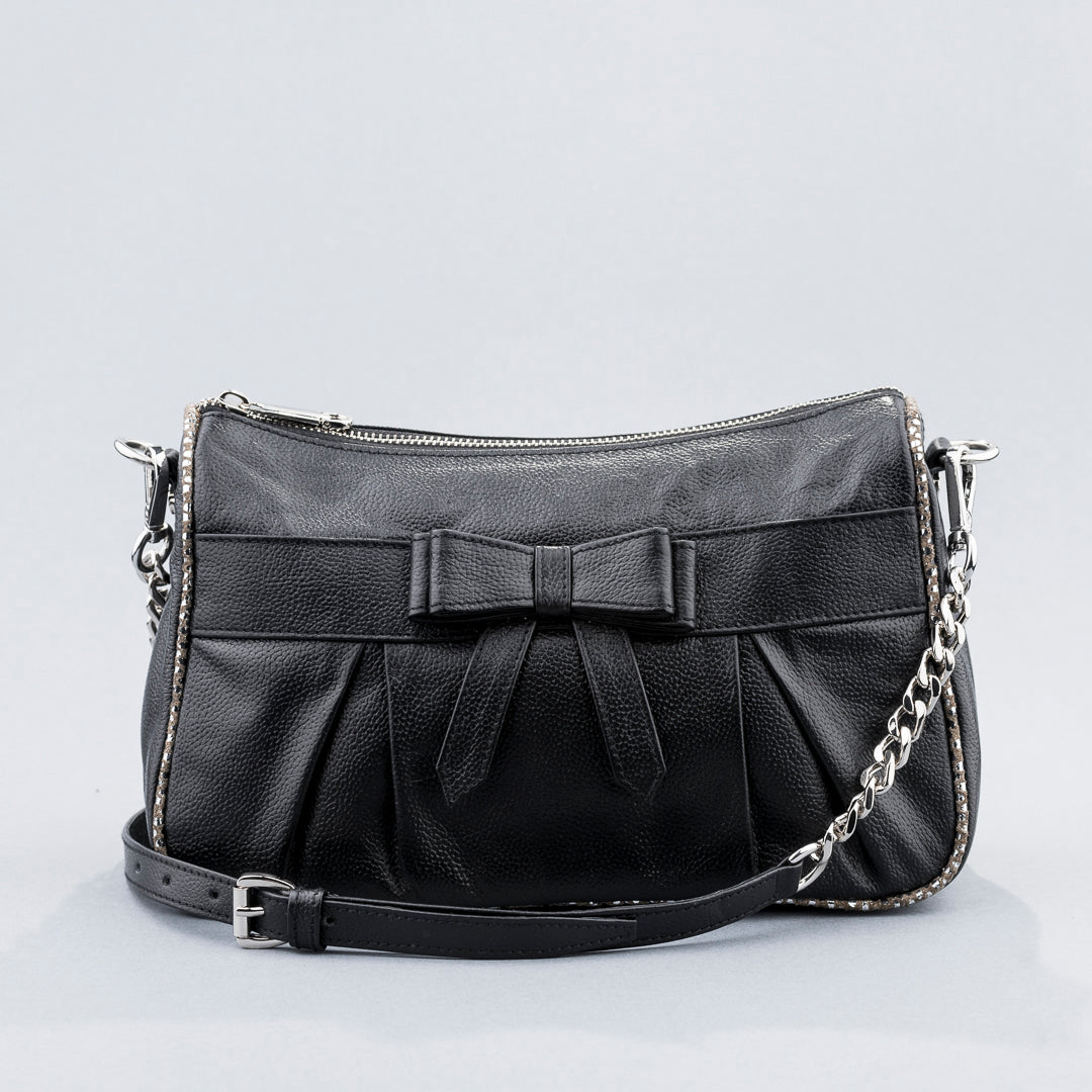 Bow Bag Shoulder and Cross Body (Black)