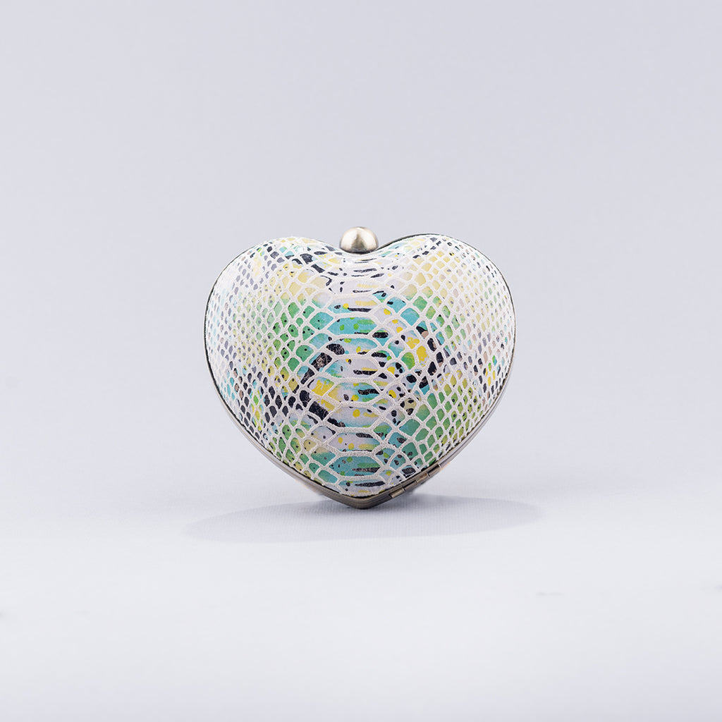 Heart Clutch (Green Gradient)