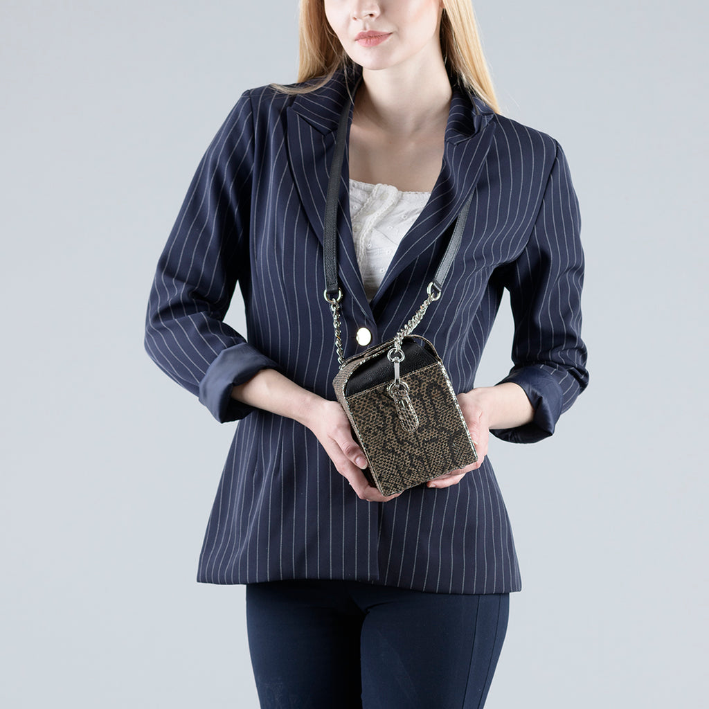 Juicebox Sling Bag (Silver and Black)