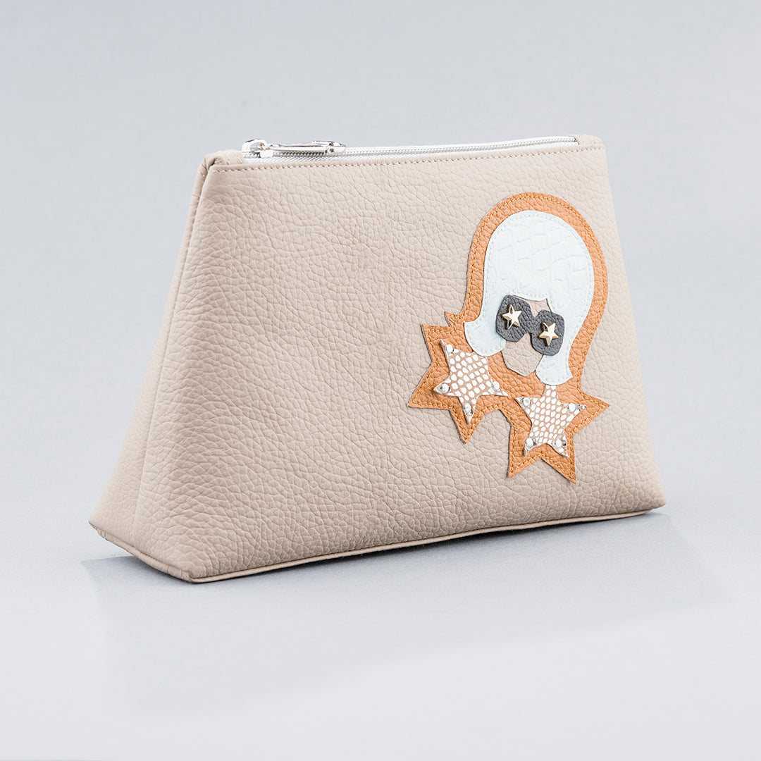Discohead Triangle Pouch (Beige)