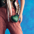 Heart Clutch (Gold and Emerald Green)